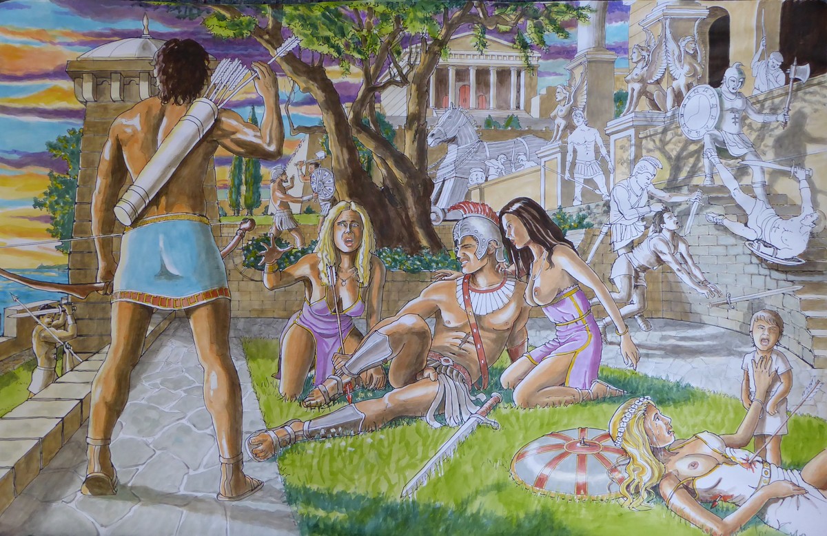 The Death of Achilles- (preliminary study)